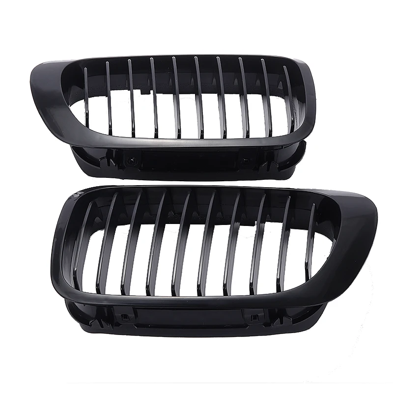 

1 пара глянцевая черная передняя решетка радиатор для BMW E46 3 серии Купе 2 двери