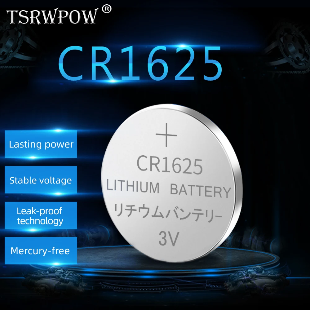 TSRWPOW 5 шт./упак. CR1625 LM162 BR1625 3v батарея ячейки литий Батарея батареи для мобильного