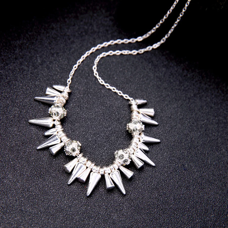 Женское/Мужское колье-чокер с кристаллами длинная цепочка