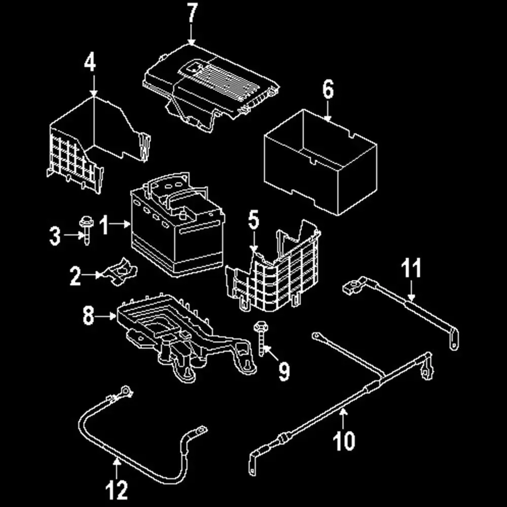 Пылезащитная верхняя крышка лотка аккумулятора для Audi A3 Q3 VW Jetta Golf 5 6 Passat B6 Tiguan Octavia