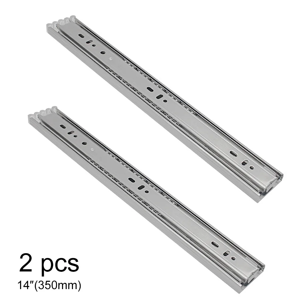1 пара 3 раза бесшумный Сталь шариковый слайд трек с выдвижными ящиками