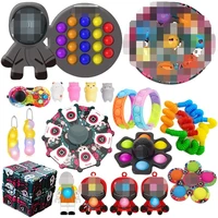 fidget toy set new year advent gift box fidget toys kit for children popet stress relief squeeze toys pack slow rising squishy