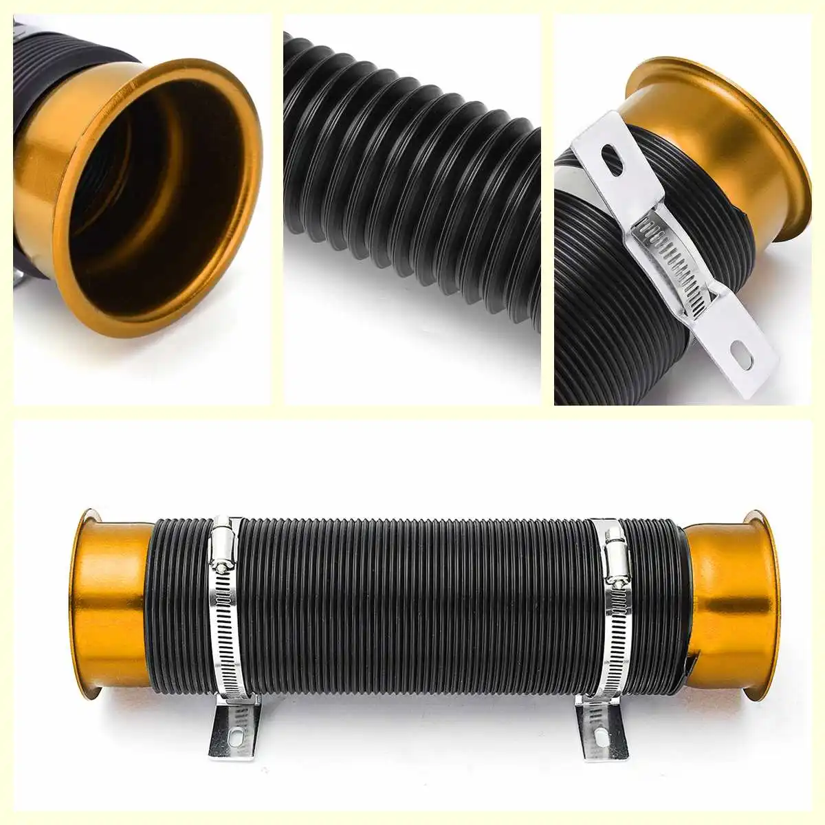 Автомобильный воздушный фильтр 76 мм 1 м впускная холодная труба гибкий подающий