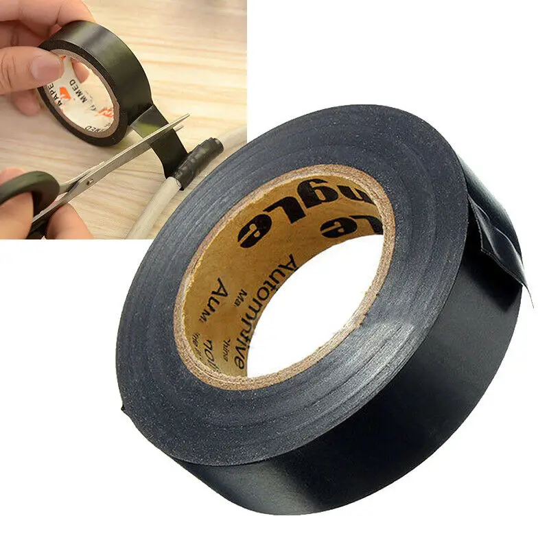 

1 roll of black PVC electrical tape flame retardant insulation tape DIY electrical tools 17mmx25m