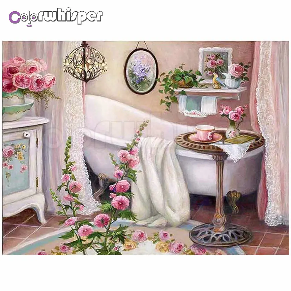 Алмазная живопись 5D Full Square/Round цветок для ванной Стразы Daimond вышивка мозаика