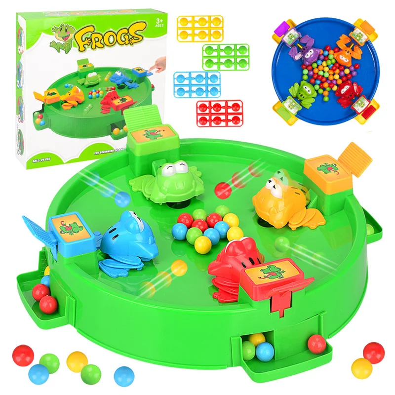 

Funny Hungry Frog Eats Beans Strategy Game for Children and Adults Family Gathering Interactive Board Game Stress Relief Toys