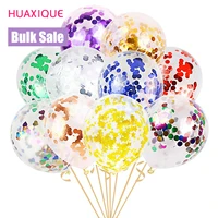 50100pcs 12inch confetti latex balloons glitter clear transparent balloons wedding birthdy party decors wholesale bulk sale