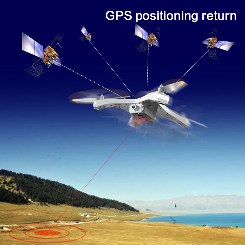 Селфи GPS Follow Me пульт дистанционного управления WIFI FPV RC Дрон T1 5G 1080P анти