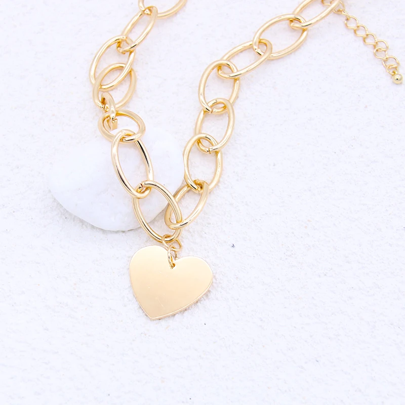 Колье-чокер женское в стиле панк с подвеской форме сердца 2020 | Украшения и