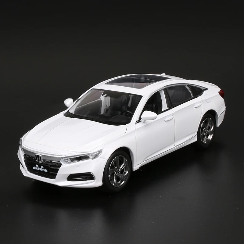 1:32 Модели автомобилей из сплава для Honda Accord Metal Diecasts Pull Back мигающие музыкальные