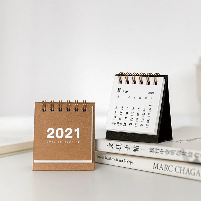 Настольный мини календарь 2020 простой модный раскладной ежедневник настольный