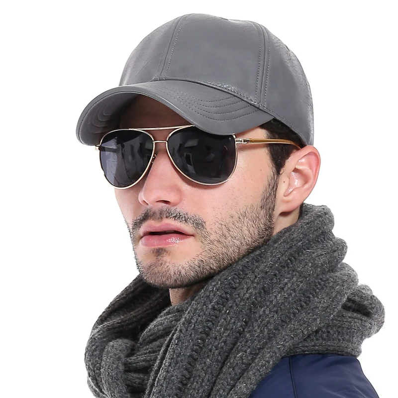 Мужская бейсболка из искусственной кожи RoxCober модная кепка шляпа бренда Bone casquette