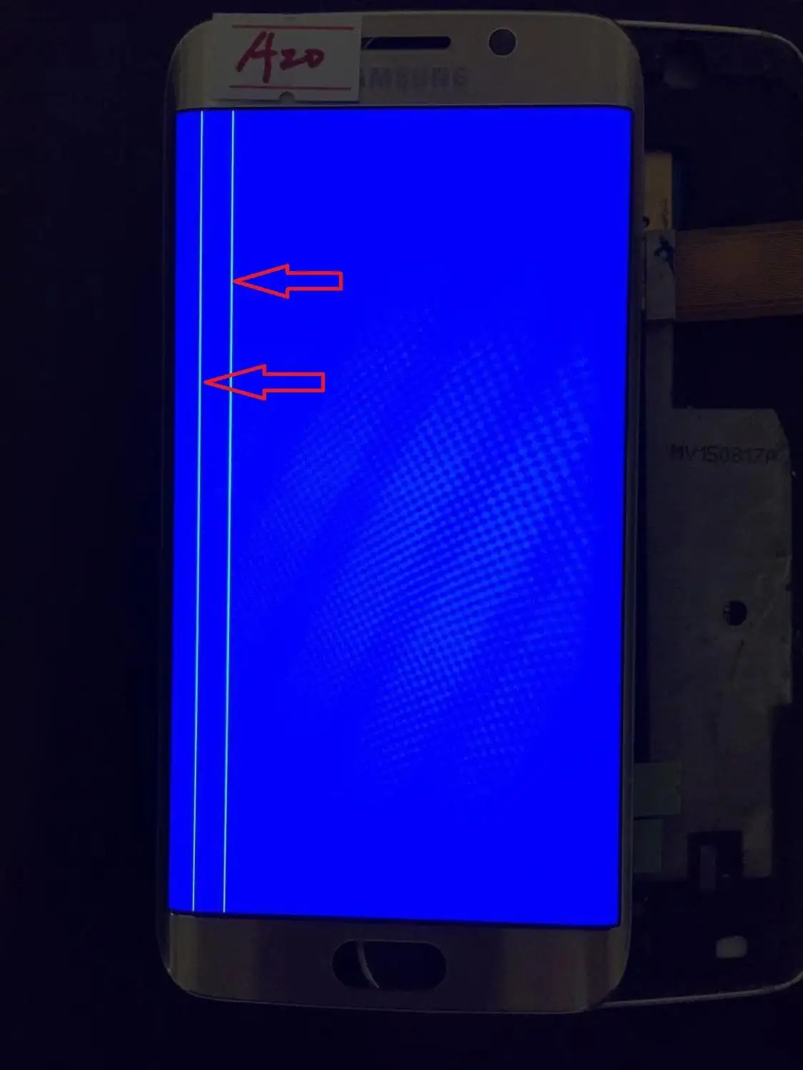 AMOLED ЖК дисплей для SAMSUNG Galaxy s6 edge G925 G925F сенсорный экран дигитайзер дисплей с линией - Цвет: NO.A20 Gold