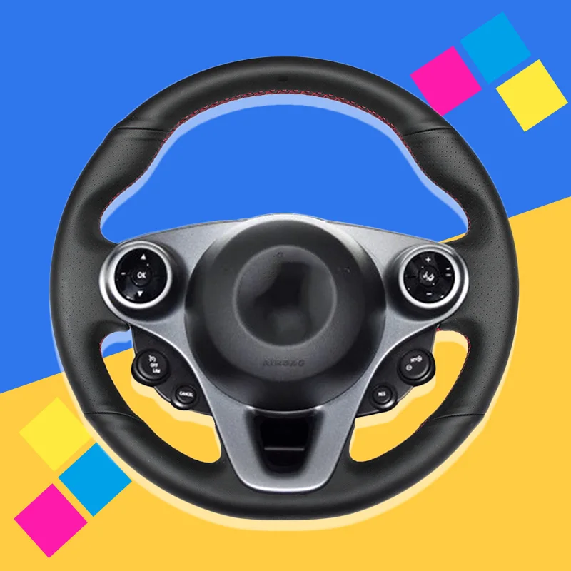 Автомобильная Оплетка на руль чехол для Smart New Fortwo Forfour 2015 2017 автомобильные чехлы