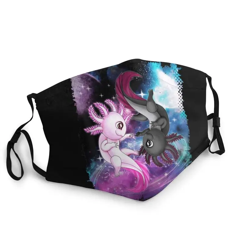 

Cute Axolotl Yin Yang Plush Pets Floating Space Non-Disposable Mouth Face Mask Anti Dust Mask Protection Cover Respirator Muffle
