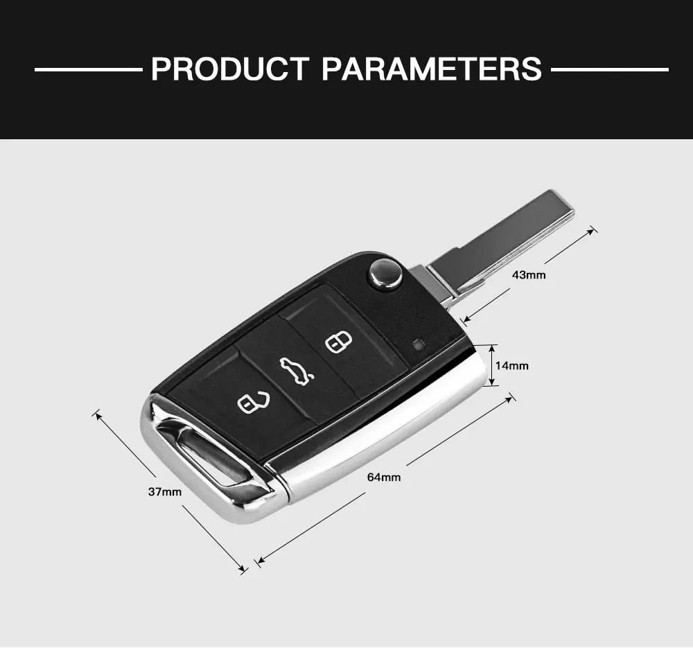 OkeyTech автомобильный брелок для V W Gollf MK7 Skoda Octavia Seat Golf 7 Polo Passat Mk2 Touran чехол, футляр для телефона HU66 Blade Блестящий металлический