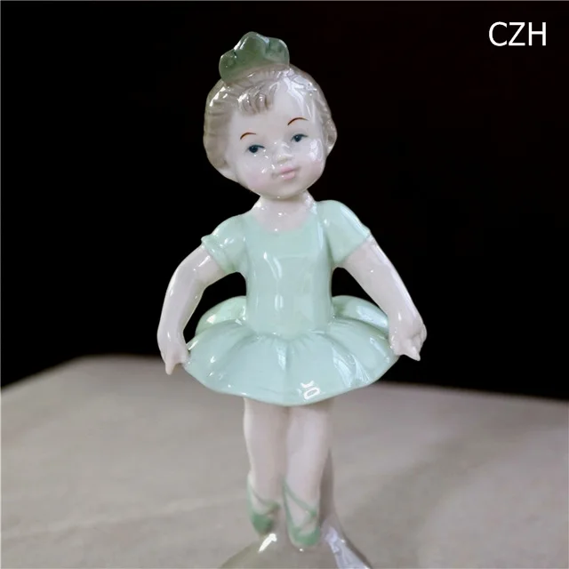 Фарфоровая кукла балетная танцовщица миниатюрная настольная Керамика ручной работы фигурка Балерины Девушка Декор сувенир подарок ремесло украшение