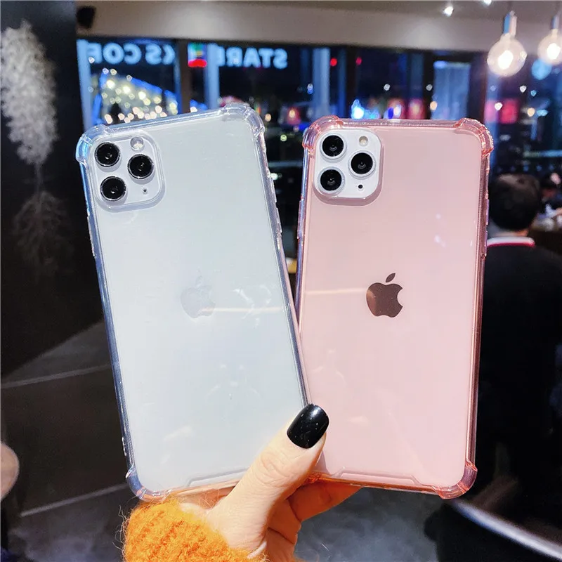 Чехол для apple iphone 11Pro Max 7 8 6 6S Plus чехлы телефонов тонкий матовый прозрачный чехол