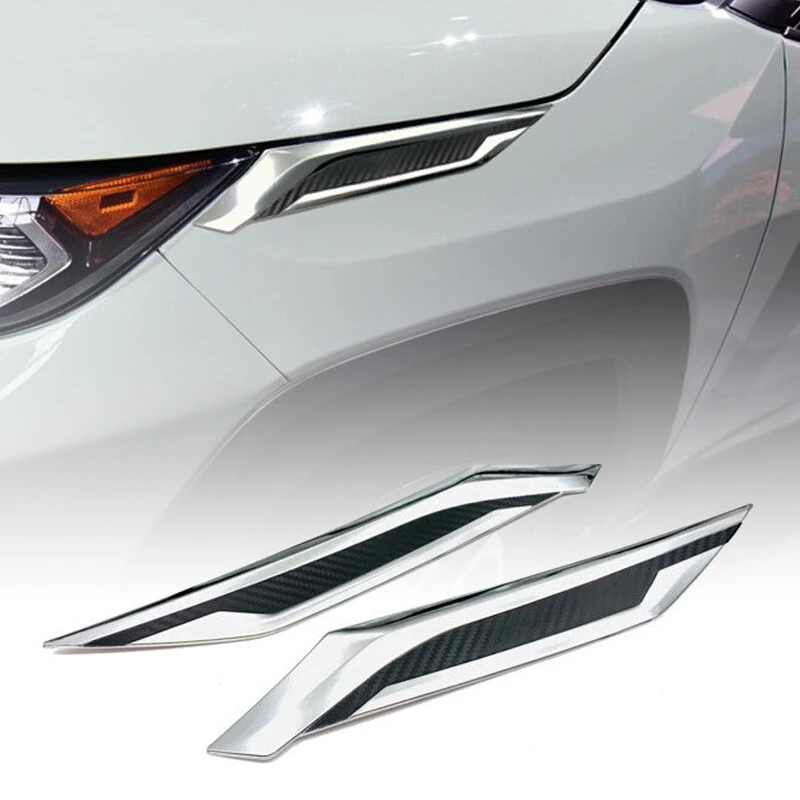 Черный + покрытое зеркало 1 пара автомобиля наружная Передняя головка свет