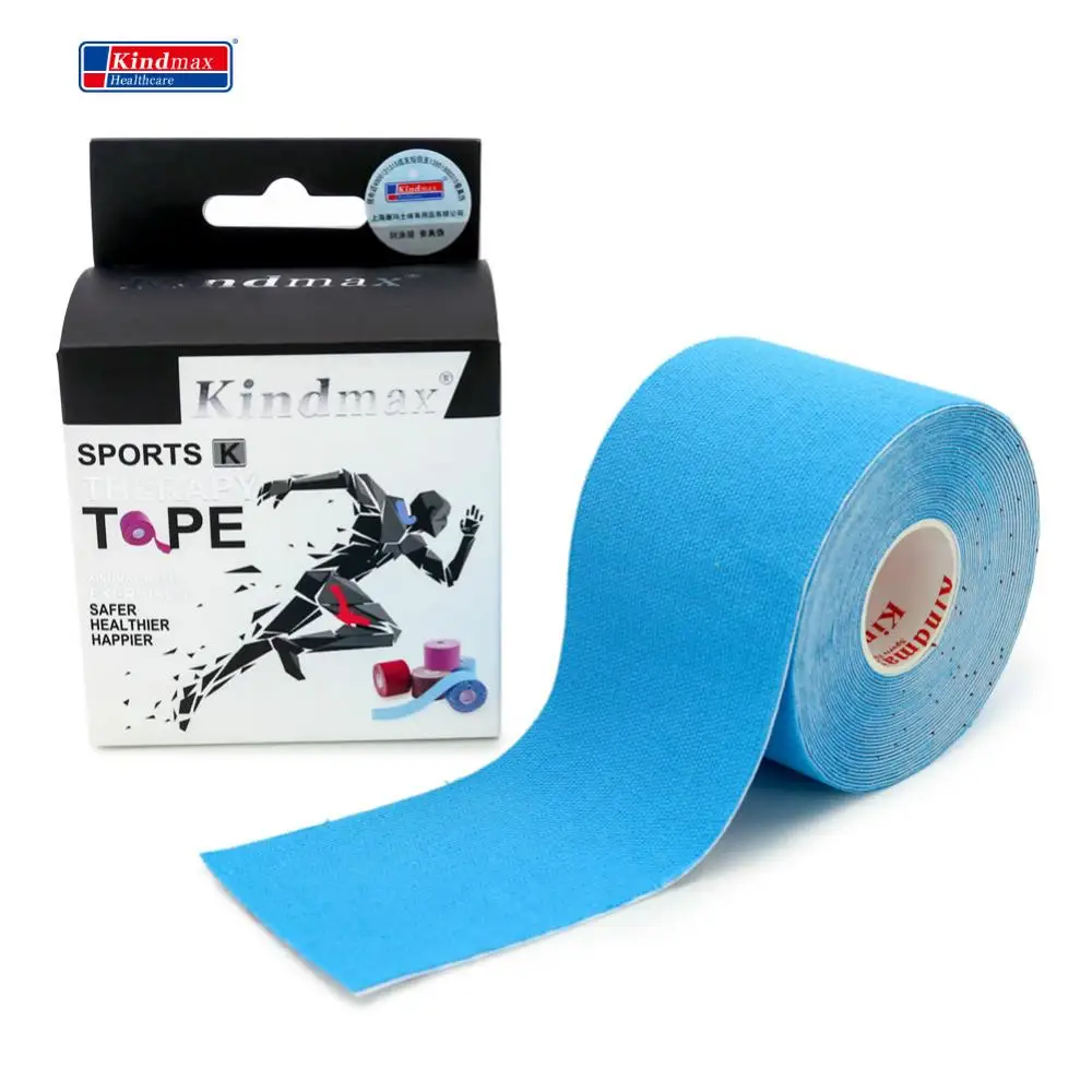 Kindmax Cotton Elastic Kinesiology Tape in Box Sportsman Athletes Injury Prevention Pain Relief  Roll