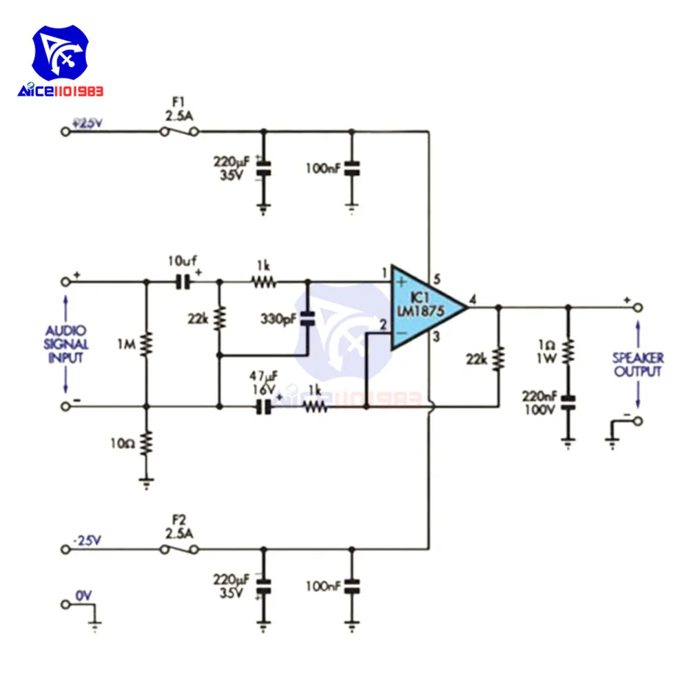 Моноканальный Hi-Fi стерео аудио усилитель diymore 20 Вт LM1875T плата модуля Комплект