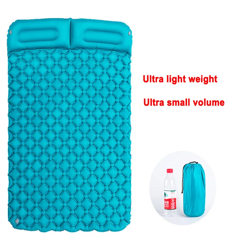 Koop Air Camping Matten Opblaasbaar Kussen Vochtwerende Outdoor Wandelen Picknick Tent Plaid Pad Thuis Rest Dubbele Slaapzak Matras