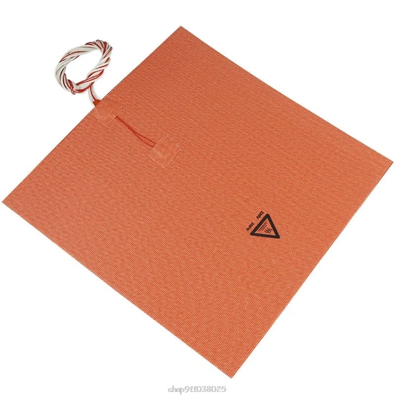 

400*400mm 220V 600W silicone rubber heating pad for 3D printer heating bed D07 20 Dropship
