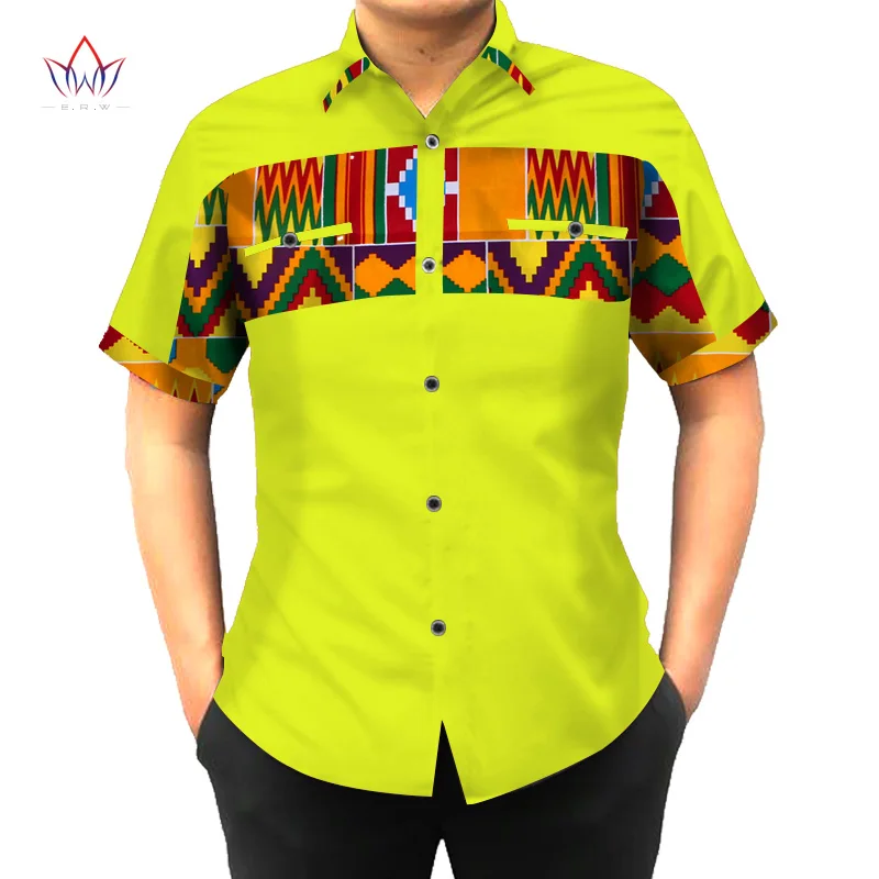 Одежда с Африканским принтом на заказ рубашка мужские рубашки Дашики коротким