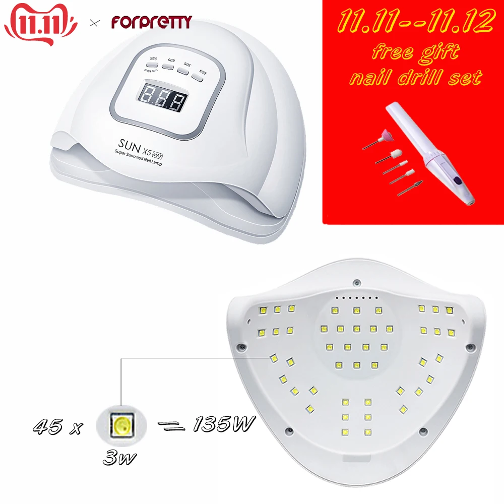 УФ-лампа для сушки гель-лака ногтей 135 Вт | Красота и здоровье