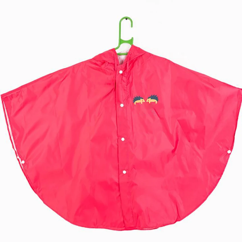 Children Raincoat Cartoon Cute Portable Kids Rain Ponchos Reusable Hooded Rainwear with Storage Bag S M L | Дом и сад
