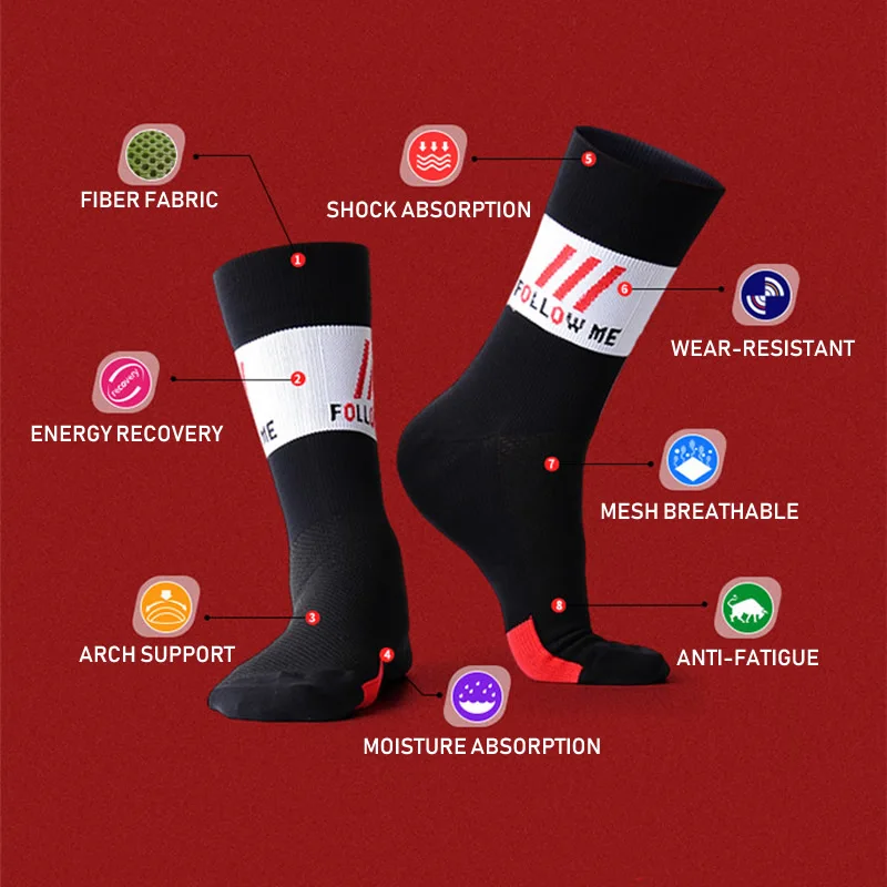 Профессиональные велосипедные носки дышащие впитывающие пот для спорта на