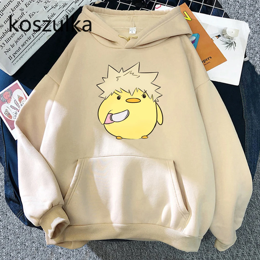 

My Hero Academia Bakugou Duck Japanese Anime Women Hoodie Manga Sweatshirts Boku No Hero Academia Kawaii Hoodies Female Harajuku
