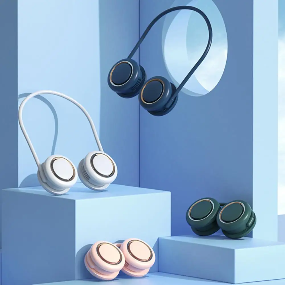 

Mini USB Rechargeable Lazy Neckband Air Cooler Fan for Office
