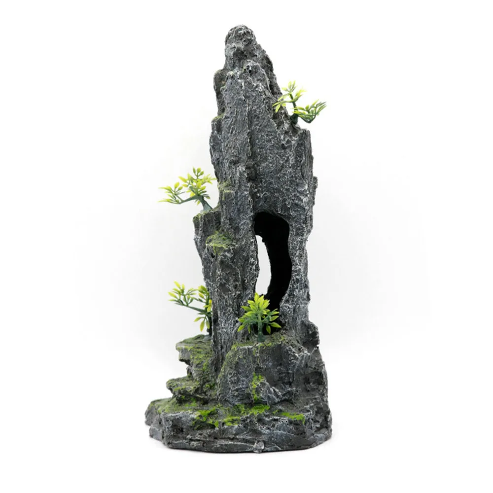 

Artificial Rockery Adornment Fish Tank Mountain Decor Creative Resin Hill Ornament