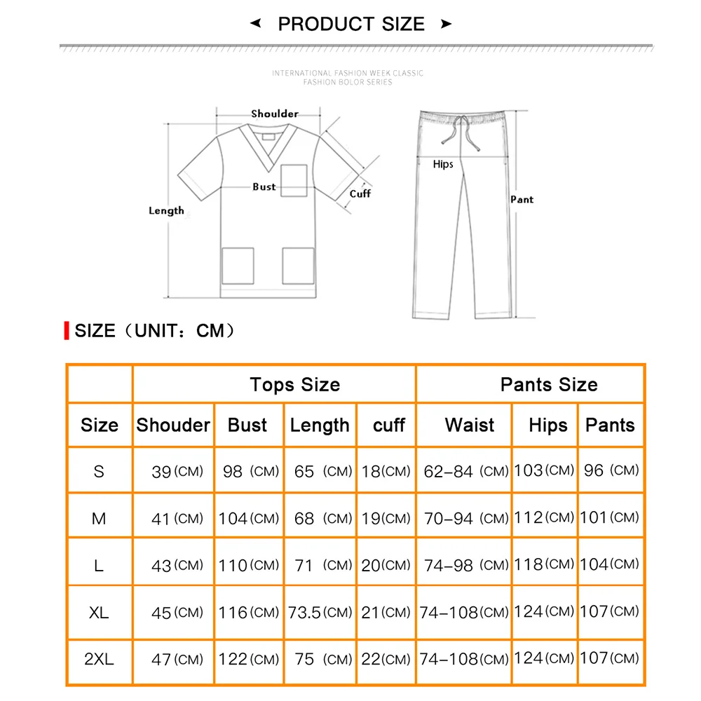 

Beauty Salon Workwear Short Sleeve Health Care Workwear Workwear Tops + Pants Pet Scrub Clothes Women's Nurse Medical Clothes