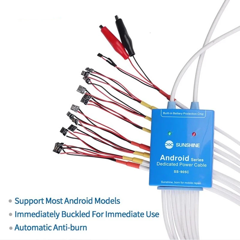 SS 905C Android одна кнопка загрузки линии управления для Huawei Xiaomi Samsung Meizu OnePlus OPPO Anti Burn Test
