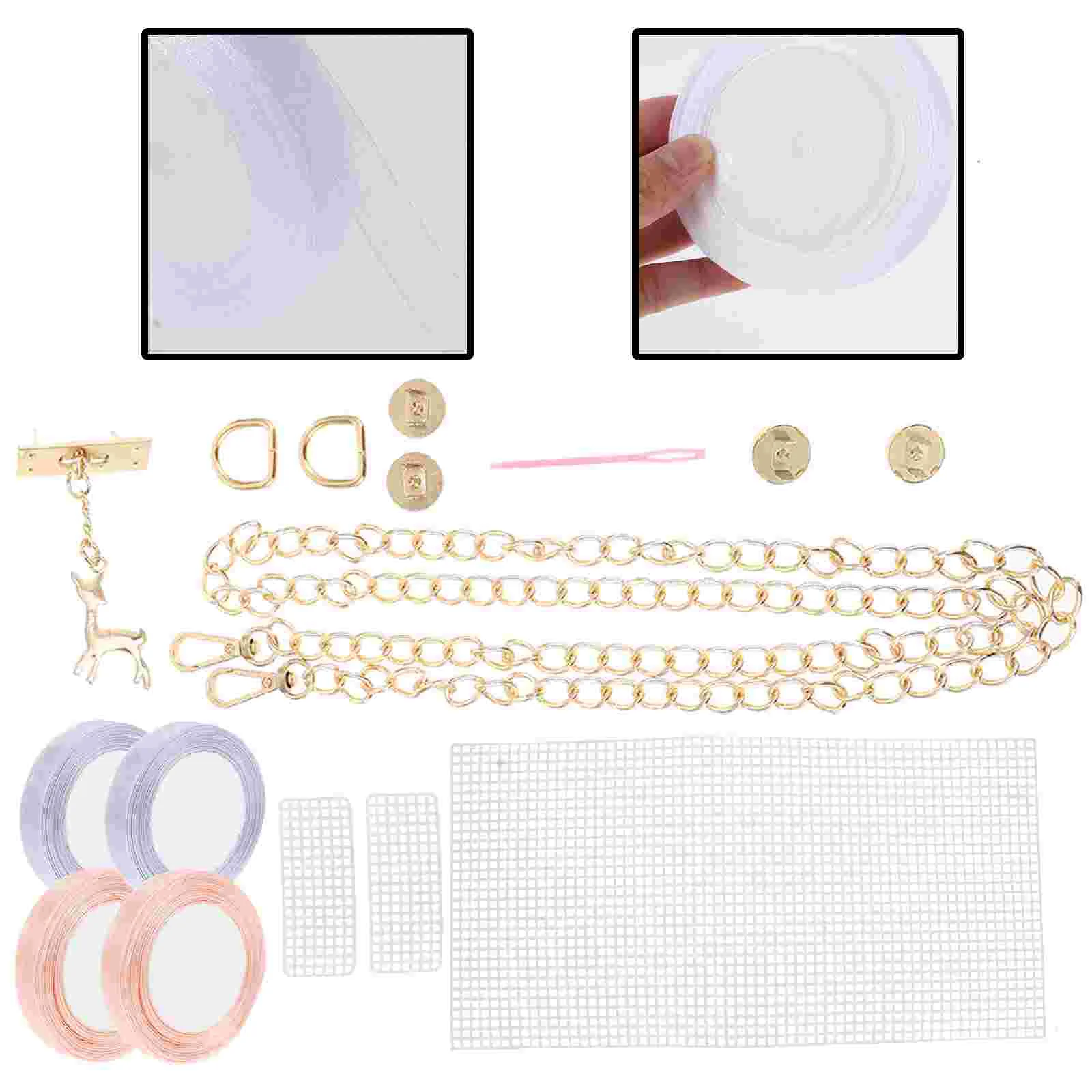 

1 set of Chain Bag DIY Materials DIY Bag Making Kit Bag Materials