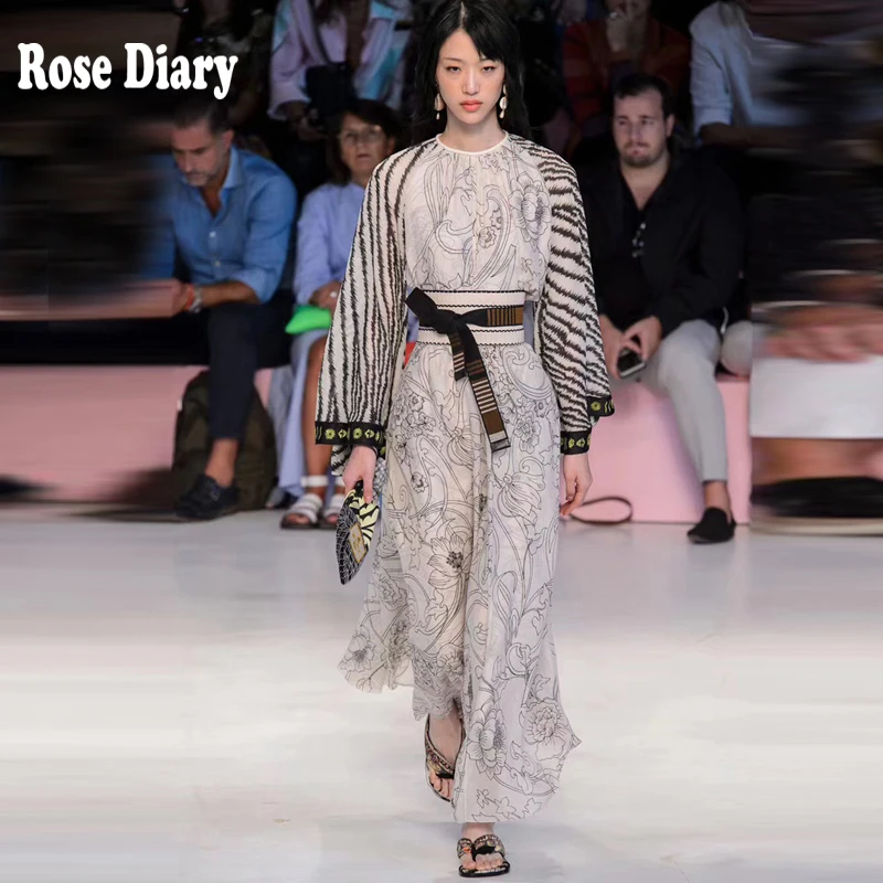 Подиумное длинное платье roседиарного дизайнера повседневное винтажное