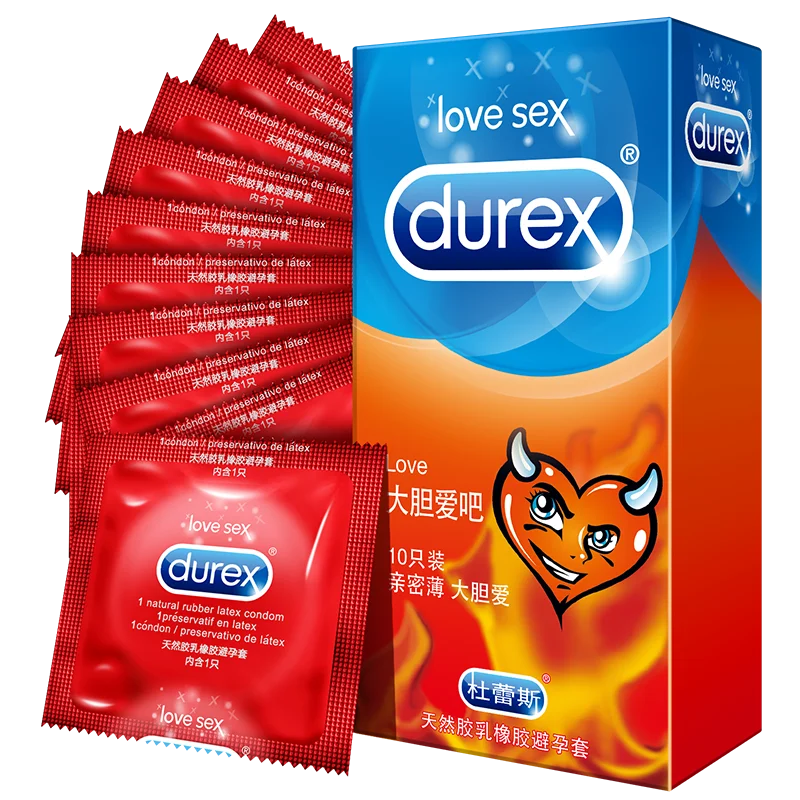 Durex любовь презервативы ультра тонкий петух презерватив из натурального латекса