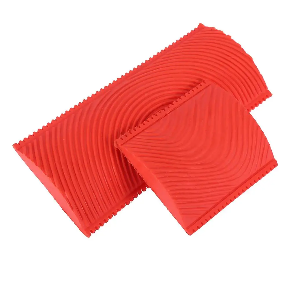 2 шт./компл. инструменты для рисования с эффектом резиновой текстуры дерева