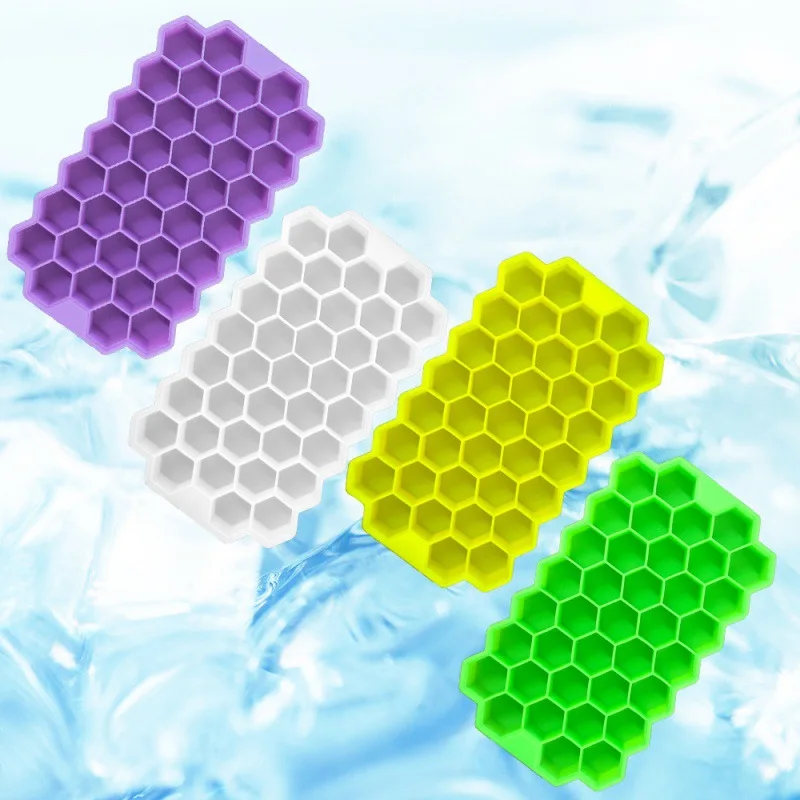 

Factory direct sales burst 37-grid honeycomb silicone ice grid silicone honeycomb ice grid ice sheet easy to release
