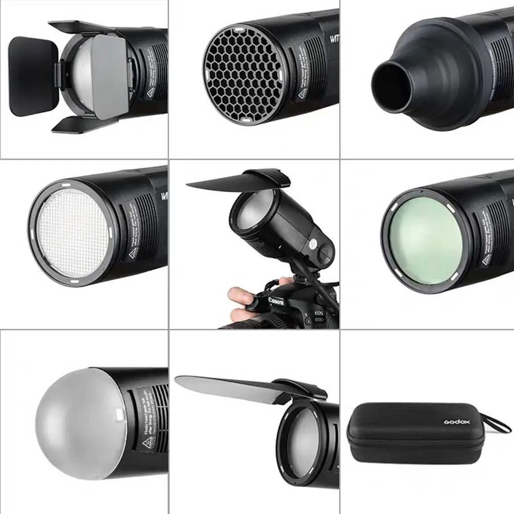 Магнитная круглая головка вспышки AK R1 набор аксессуаров для Godox AK-R1 комплект мини