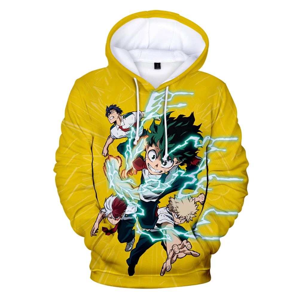 

Spring and Autumn My Hero Academia Boys and Girls Cartoon Hoodie Street Men and Women Hip Hop Anime Sweatshirt Fashion Pullover