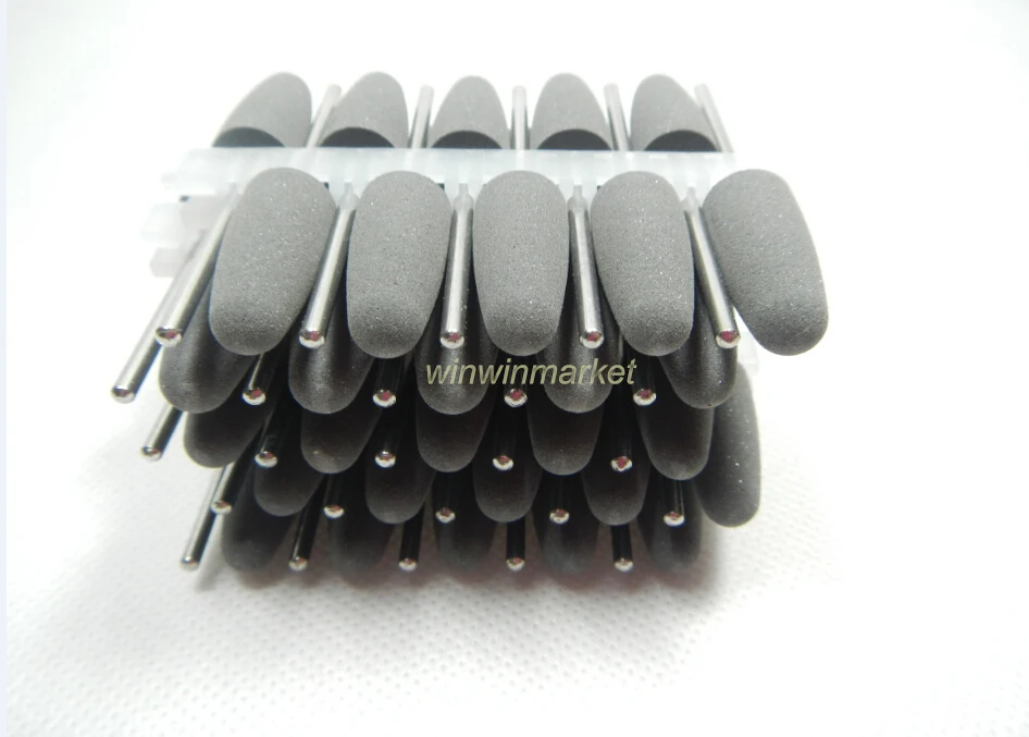 50 pcs/ pack Dental SILICONE Polishers Resin Base Acrylic Polishing Burs