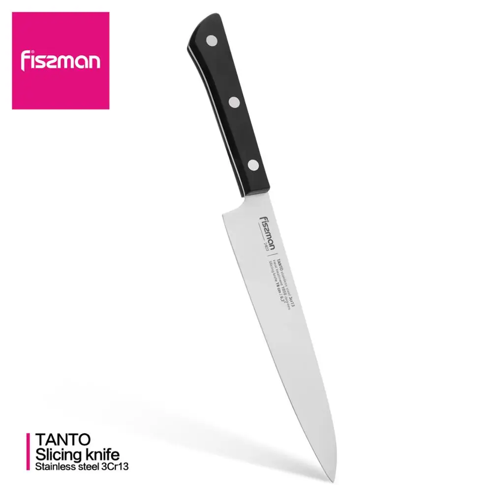 Нож для нарезки Fissman серия Танто Японские Стальные Кухонные ножи 3Cr13 | Дом и сад