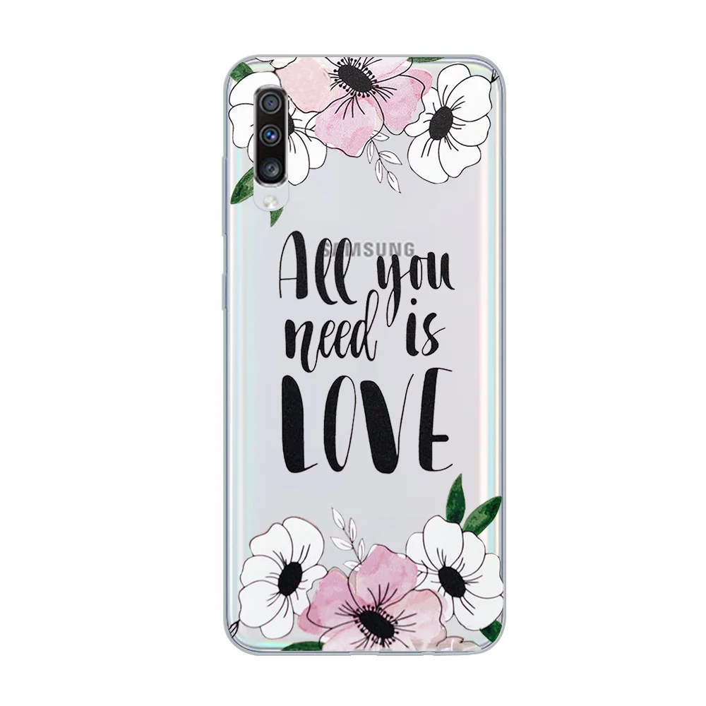 Чехол для телефона ciciber для samsung Galaxy A50 A70 A80 A40 A30 A20 A60 A10 A20e Мягкий силиконовый чехол из ТПУ с розами в винтажном стиле