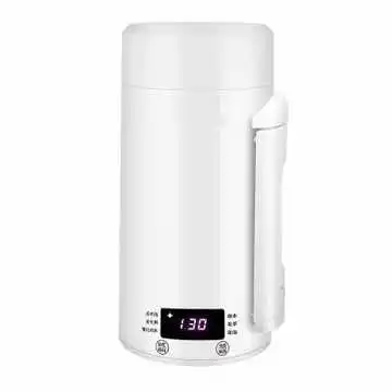 Белый Электрические чайники для путешествий, портативный термос, смарт-чайник, многофункциональная чашка для подогрева молока, нержавеющая сталь, чашка для горячей воды, мини чайник - Цвет: Белый