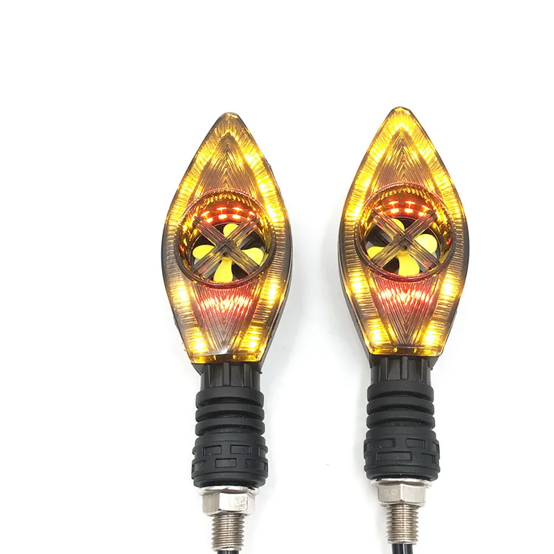 

Creative Design Motorcycle Turn Signals Scooter Signal Lamp Modified Accessories Motorbike Daytime Running Lights Blinkers