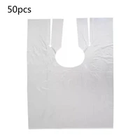 50pcs 130x150cm disposable hair cutting capes waterproof plastic neck shawl salon washing barber hairdressing apron tool