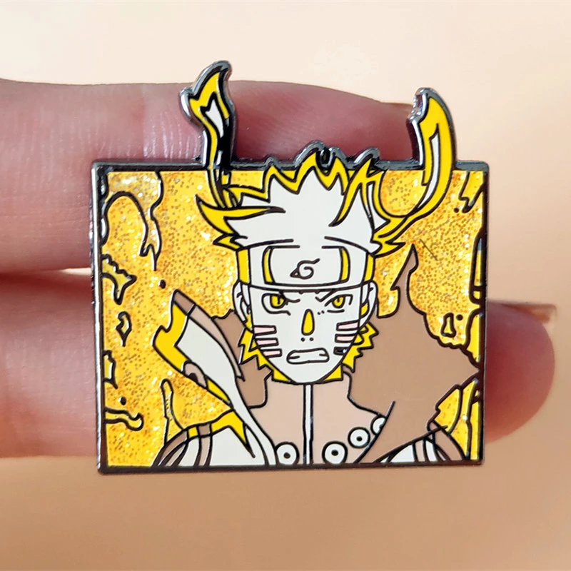 

Cartoon Anime Hokage Yellow Lightning Enamel Brooch Pin Lapel Metal Pins Brooches Badges Exquisite Jewelry Accessories Gifts